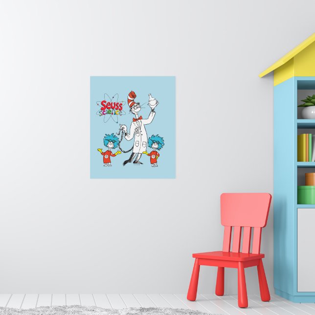 Dr. Seuss | Katze in der Hat Seuss Science Poster (Kinderzimmer 1)
