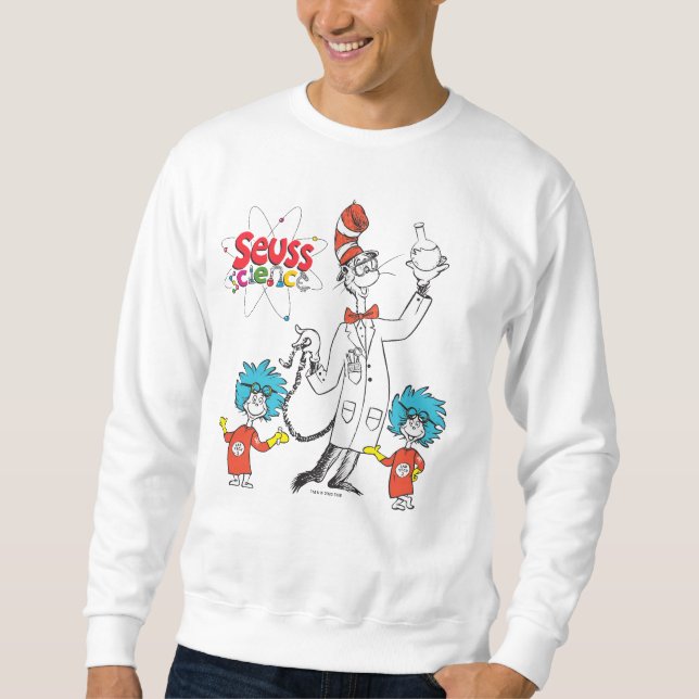Dr. Seuss | Katze in der Hat Seuss Science Sweatshirt (Vorderseite)