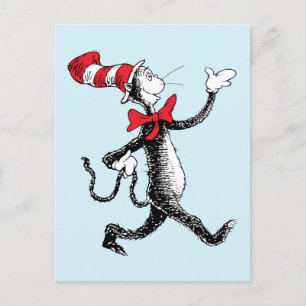 Dr. Seuss   Katze in der Hutkatze Postkarte