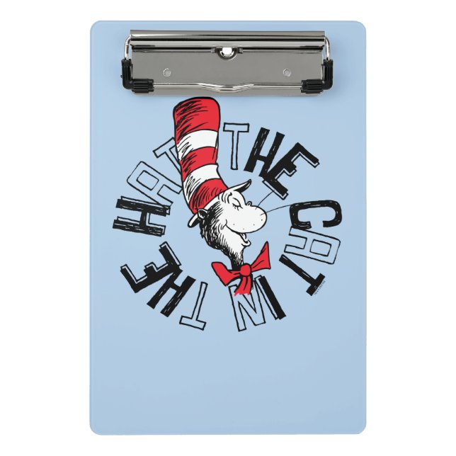 Dr. Seuss | Katze in der Hutrunde Art Mini Klemmbrett (Vorderseite)