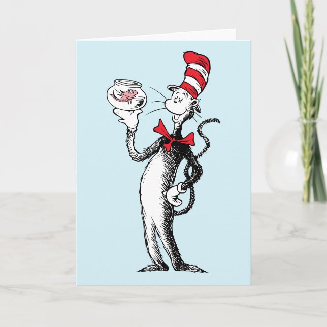 Dr. Seuss | Katze in Hut und Krinklebine Karte (Vorderseite)