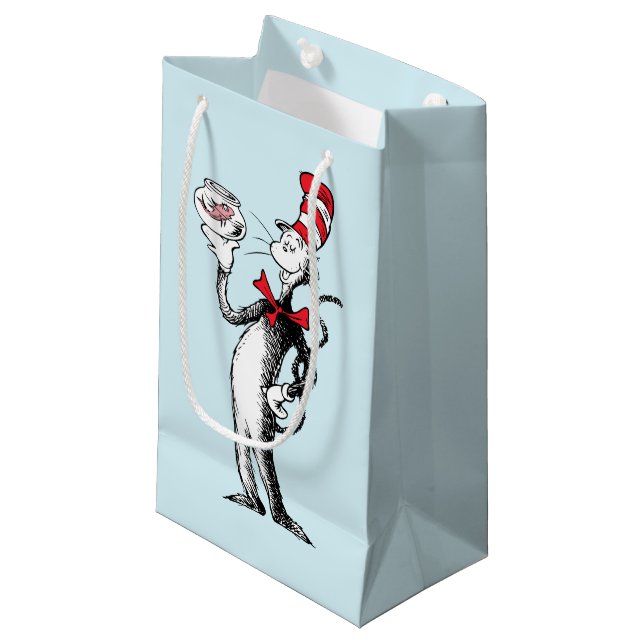Dr. Seuss | Katze in Hut und Krinklebine Kleine Geschenktüte (Vorderseite Schrägansicht)