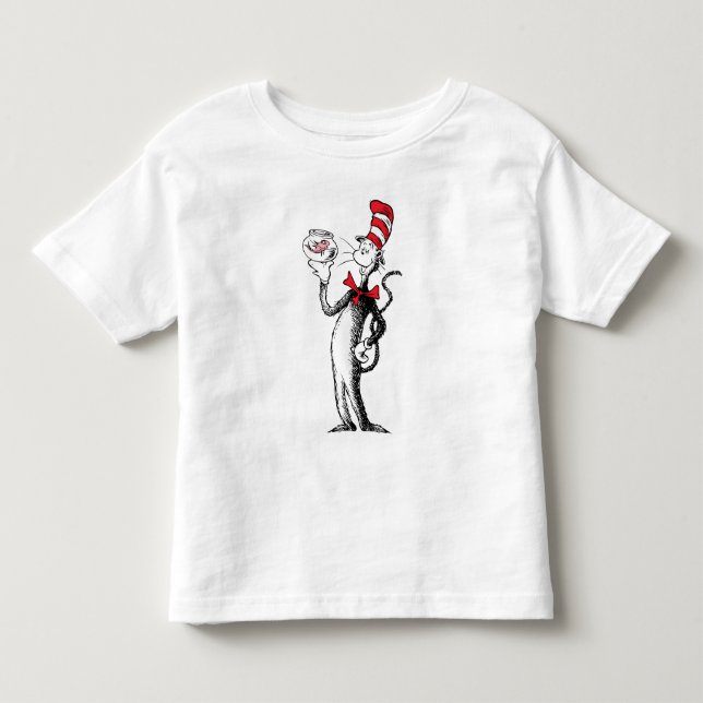 Dr. Seuss | Katze in Hut und Krinklebine Kleinkind T-shirt (Vorderseite)