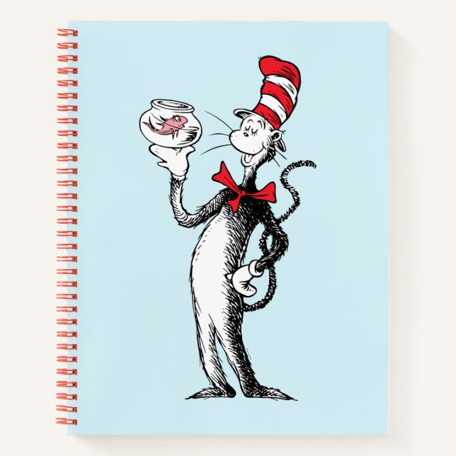 Dr. Seuss | Katze in Hut und Krinklebine Notizbuch (Vorderseite)