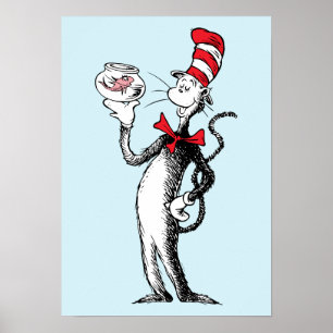 Dr. Seuss Katze in Hut und Krinklebine Poster