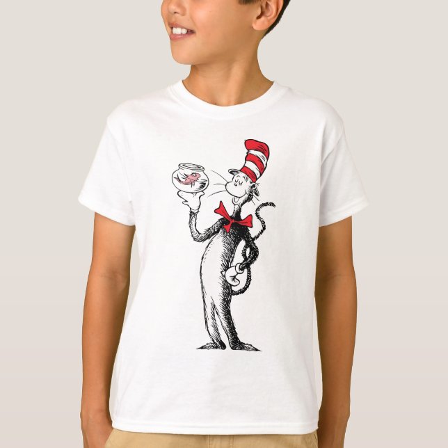 Dr. Seuss | Katze in Hut und Krinklebine T-Shirt (Vorderseite)
