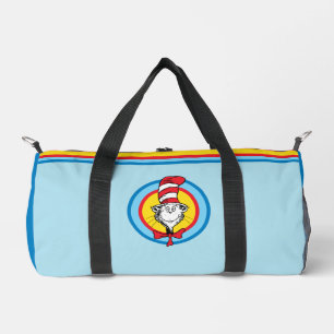 Dr. Seuss Katze mit Hut Kopf Grafik Duffle Bag