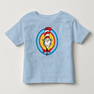 Dr. Seuss Katze mit Hut Kopf Grafik Kleinkind T-shirt