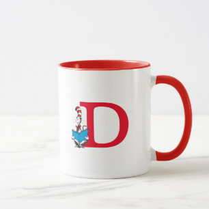 Dr. Seuss Katze mit Hut - Lesemonogramm D Tasse