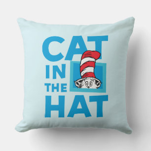 Dr. Seuss Katze mit Hut Logo Kissen