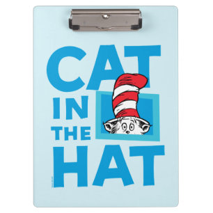 Dr. Seuss   Katze mit Hut Logo Klemmbrett