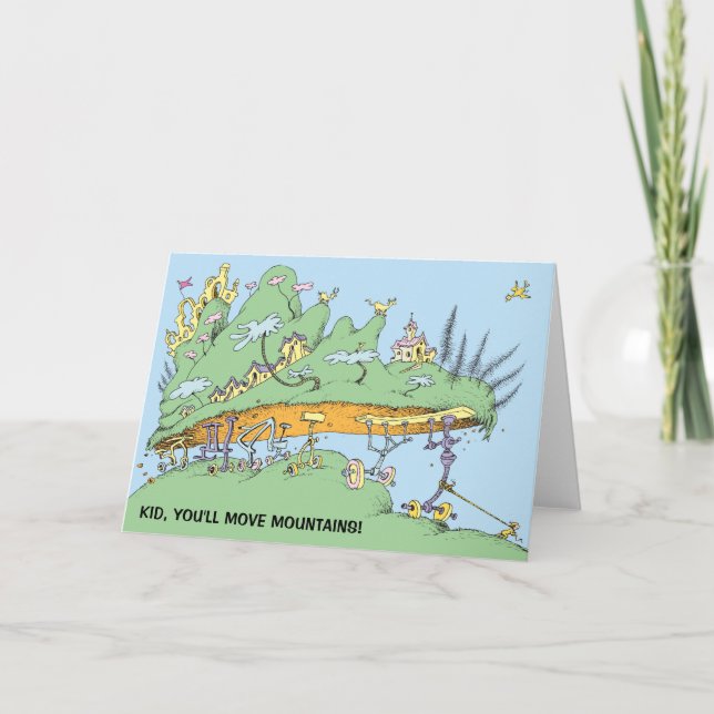 Dr. Seuss | Kid, du wirst die Berge bewegen! Karte (Vorderseite)