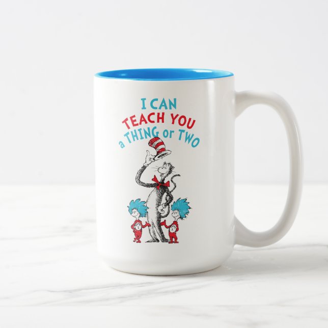 Dr. Seuss | Lehrer Ich kann dir etwas beibringen Zweifarbige Tasse (Rechts)