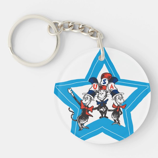 Dr Seuss | Little Cats USA Graphisme Casquette (Devant)