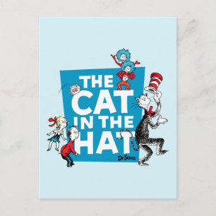 Dr. Seuss   Logo der Katze im Hut - Figuren Postkarte