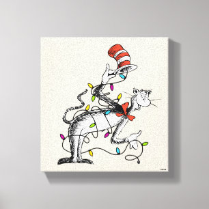 Dr. Seuss   Mischvous Cat in the Hat Leinwanddruck