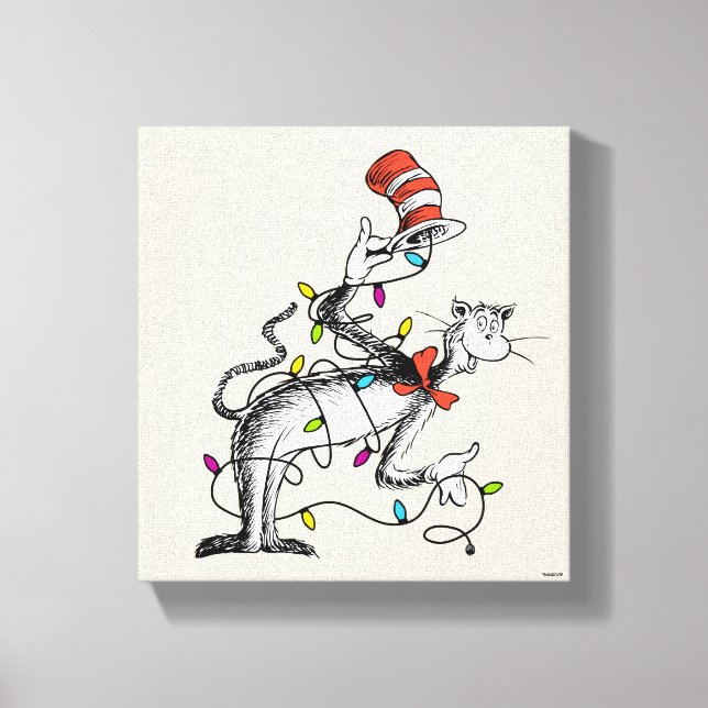 Dr. Seuss | Mischvous Cat in the Hat Leinwanddruck (Vorderseite)