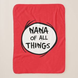 Dr. Seuss Nana aller Dinge Oma-Design Sherpadecke
