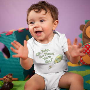 Dr. Seuss Oh, Baby, die Orte, an die du gehst! G Baby Strampler