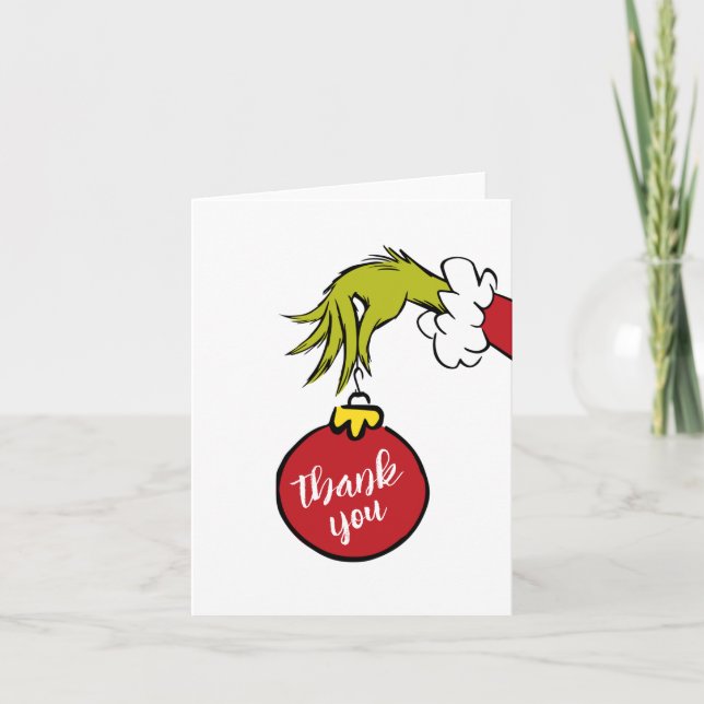 Dr Seuss | Oh Boy Grinch Baby shower Merci (Devant)