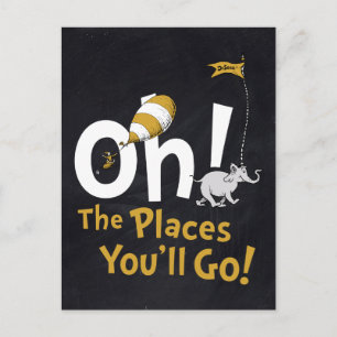 Dr. Seuss   Oh, die Orte, an denen du sein wirst!  Postkarte