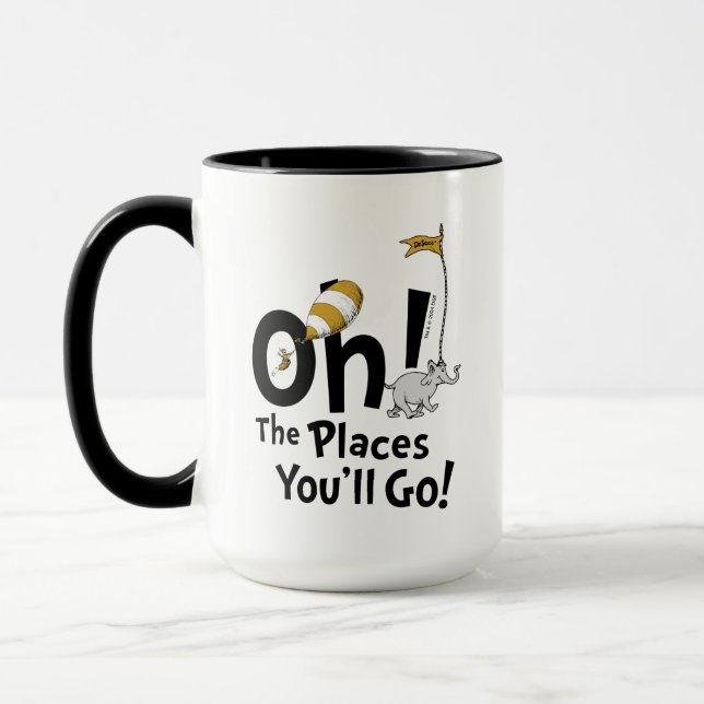 Dr. Seuss | Oh, die Orte, an die du gehen wirst! R Tasse (Links)