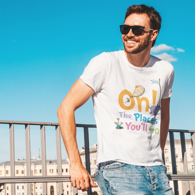 Dr. Seuss | Oh, die Orte, an die du gehen wirst! Tri-Blend Shirt (Von Creator hochgeladen)