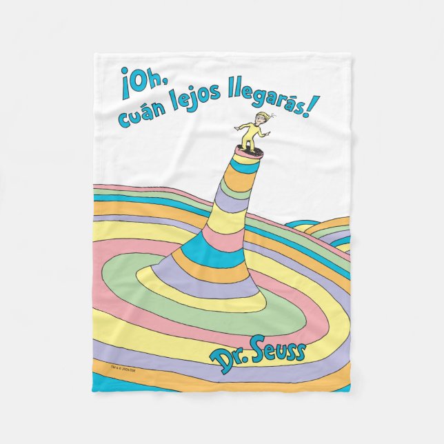 Dr. Seuss | Oh, wie weit du kommst! Fleecedecke (Vorderseite)
