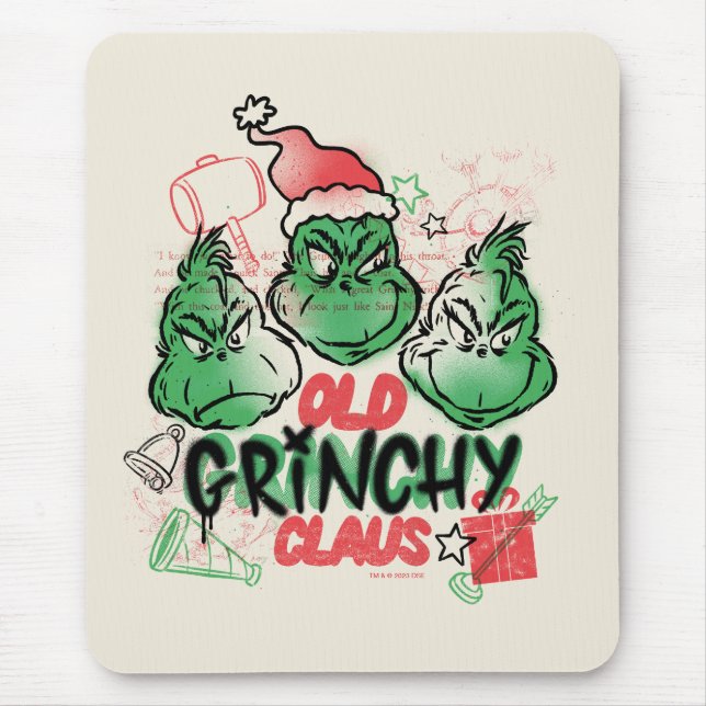 Dr. Seuss | Old Grinch Claus Mousepad (Vorne)