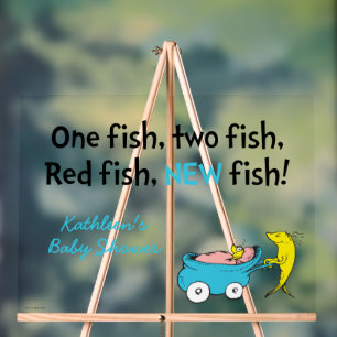 Dr. Seuss One Fish - Boy Baby Shooter Acrylschild
