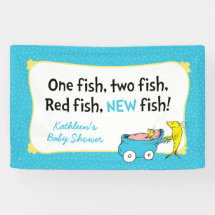 Dr. Seuss One Fish - Jungen-Baby-Party-Banner Banner