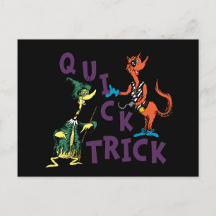 Dr. Seuss   Quick Trick Halloween-Grafik Postkarte