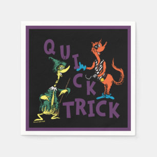 Dr. Seuss Quick Trick Halloween-Grafik Serviette