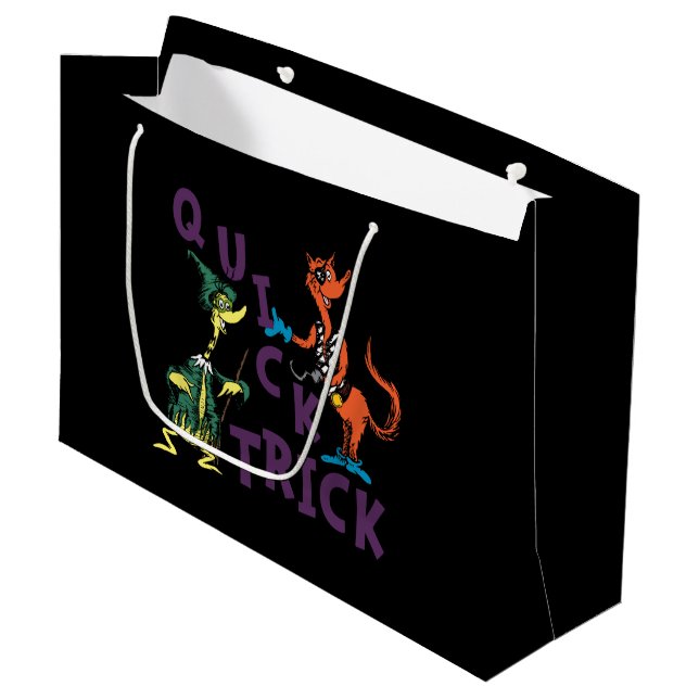 Dr. Seuss | Quick Trick Halloween Graphic Große Geschenktüte (Vorderseite Schrägansicht)