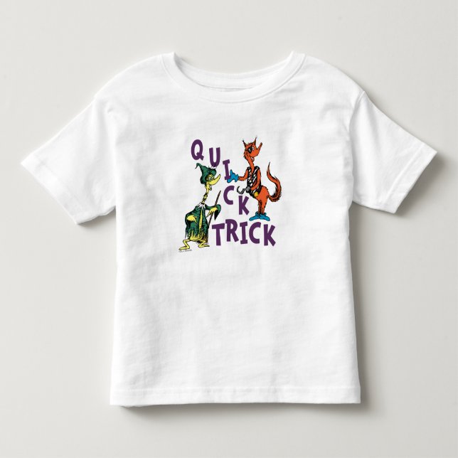 Dr. Seuss | Quick Trick Halloween Graphic Kleinkind T-shirt (Vorderseite)
