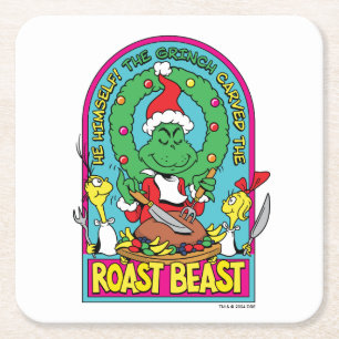 Dr. Seuss   Roast Beast Graphic Rechteckiger Pappuntersetzer