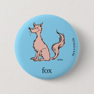 Dr. Seuss Rosa Fuchs Button