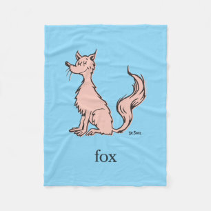 Dr. Seuss Rosa Fuchs Fleecedecke