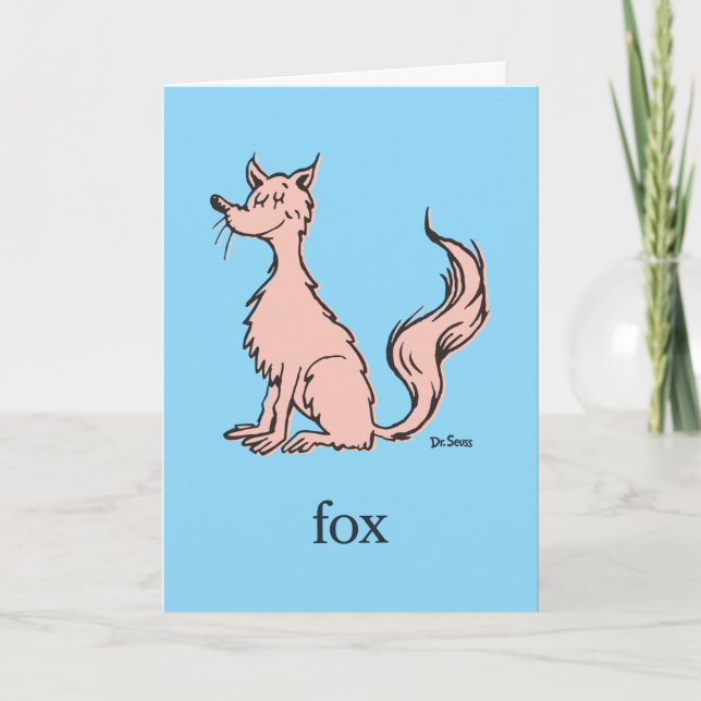 Dr. Seuss | Rosa Fuchs Karte (Vorderseite)