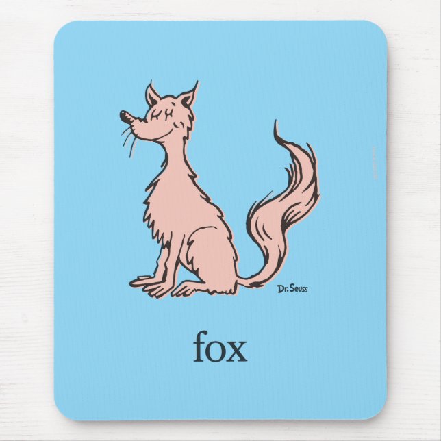 Dr. Seuss | Rosa Fuchs Mousepad (Vorne)