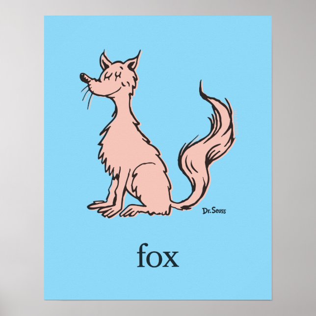 Dr. Seuss | Rosa Fuchs Poster (Vorne)