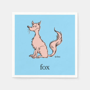 Dr. Seuss Rosa Fuchs Serviette