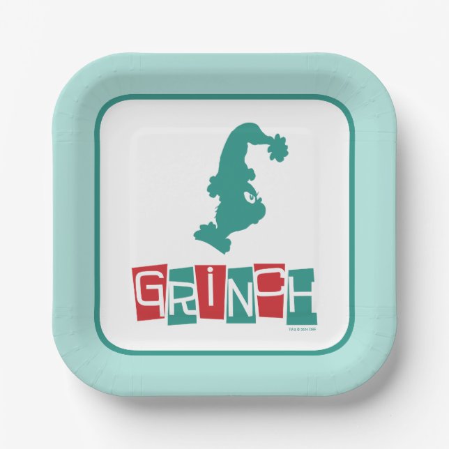 Dr. Seuss | Rot und Grün Pappteller (Vorderseite)