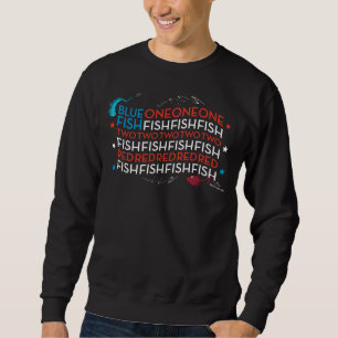 Dr. Seuss Roter Fisch Blauer Fisch US-Flagge Gra Sweatshirt