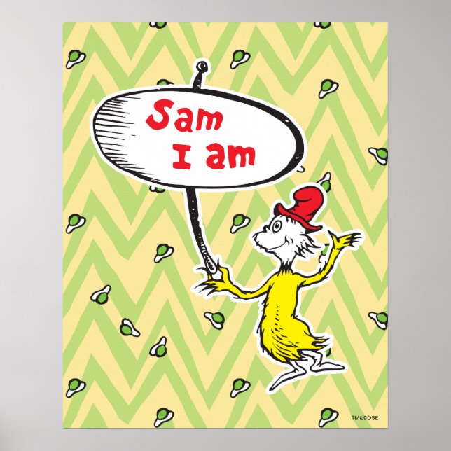 Dr. Seuss | Sam-I-Am Holding Sign Poster (Vorne)