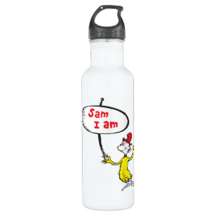Dr. Seuss Sam-I-Am-Holding-Zeichen Edelstahlflasche