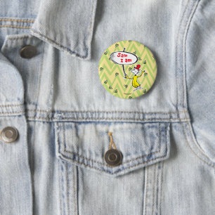 Dr. Seuss   Sam-I-Am mit Schild Button