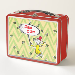 Dr. Seuss   Sam-I-Am mit Schild Metall Brotdose