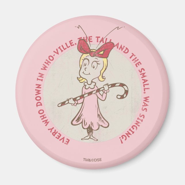 Dr. Seuss | Schnürsenkel | Cindy-Lou Who - Niedlic Magnet (Vorne)