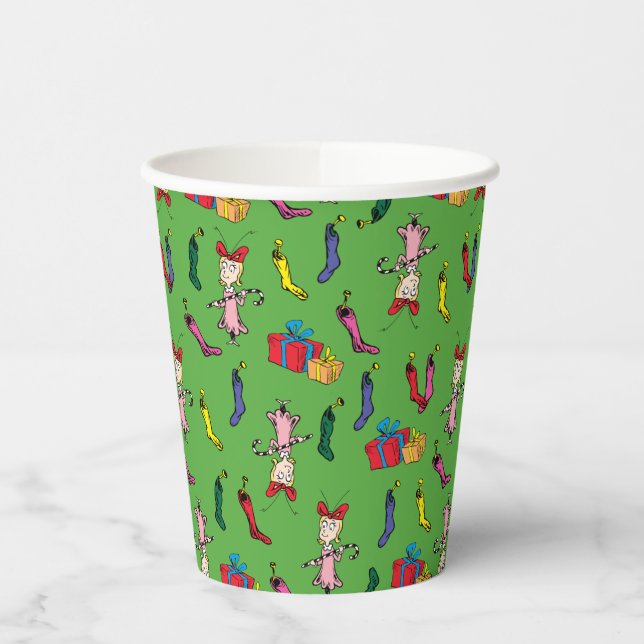 Dr. Seuss | Schnürsenkel | Cindy-Lou Who Pattern Pappbecher (Links)